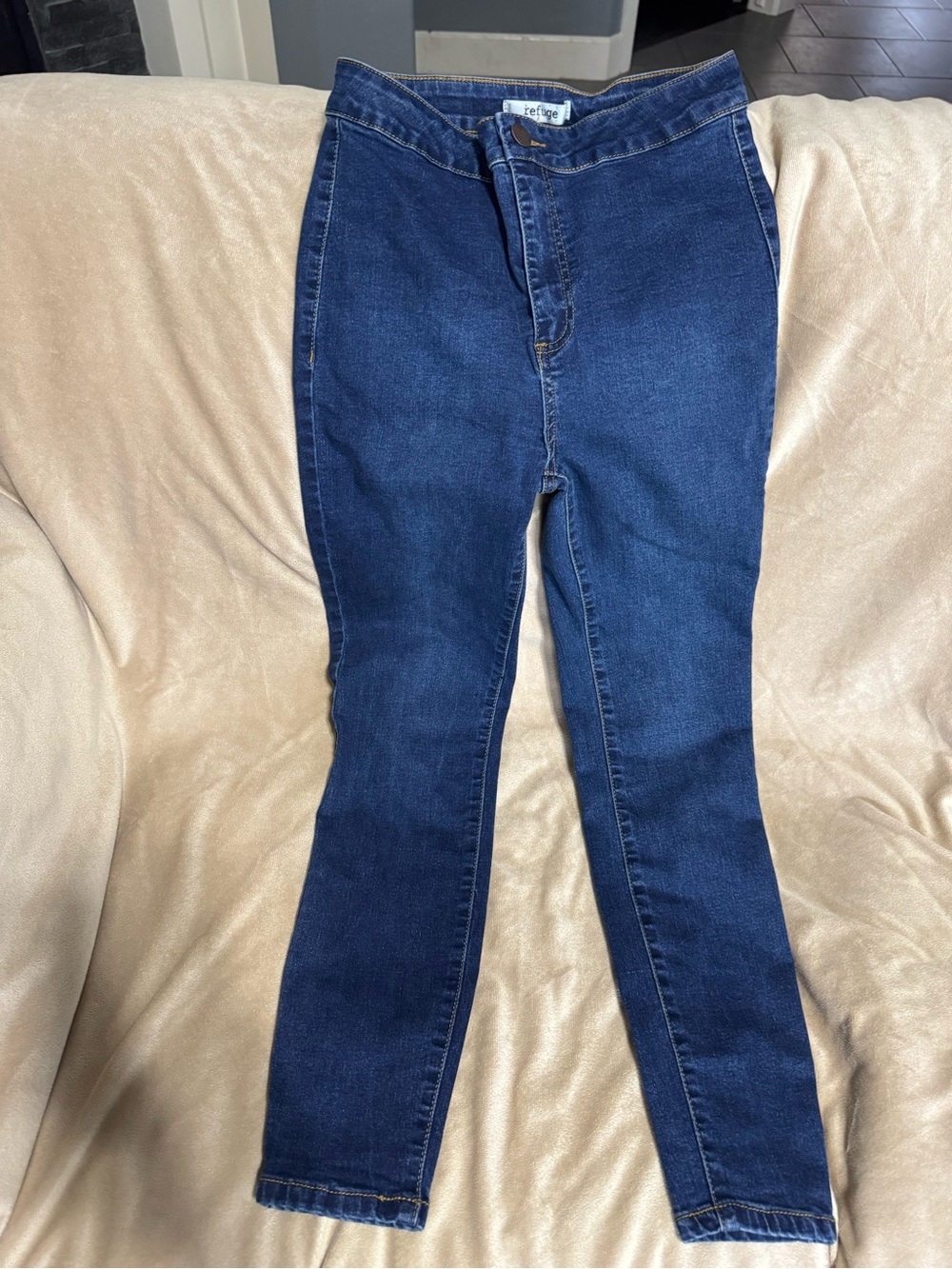 refuge Dark Blue Skinny Jeans
